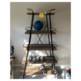 PYRAMID INDUSTRIAL LOOK BOOKSHELVES, 40X12X63