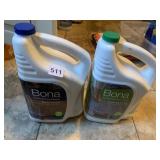 2 MOSTLY FULL BONA FLOOR CLEANING SOLUTION