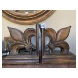 FLEUR DE LIS BOOK ENDS