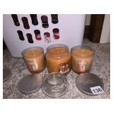 3 NEW YANKEE CANDLES, HARVEST