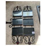 PAIR OF MATCHING IRON PICTURE FRAMES