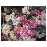 CROCK WITH FLOWER ARRANGEMENT