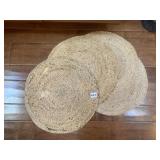 ROUND PLACEMATS, 6 TOTAL