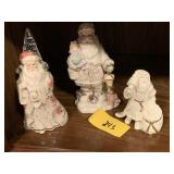 GROUP OF LENOX SANTAS