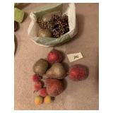 SEQUIN FRUIT, BEADED ACCENTS