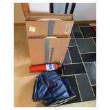 FIRE EXTINGUISHER AND GARMENT BAG