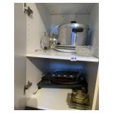 SAUCE POT, PLATES, COOKIE SHEET, MUFFIN PAN