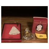 ORNAMENTS FROM LENOX AND WATERFORD CRYSTAL