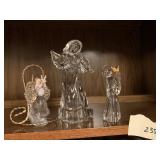 GLASS ANGEL FIGURINES