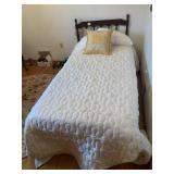 BED HEADBOARD AND FRAME QUEEN