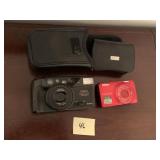 2 CAMERAS WITH CASES