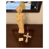 CROSS AND RELIGIOUS FIGURE
