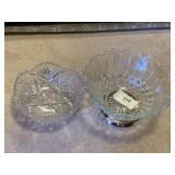 PEDESTAL DISH, PRESSED GLASS DISH