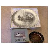 WENDELL AUGUST OVAL PLATE, ONEIDA SILVERPLATE
