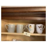 ASSORTED MUGS BUTTERFLY MUGS DANSK