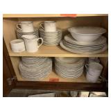 PLATED GOLD RIM DESSERT PLATES AND CUPS SERVICE