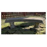 CONCRETE BENCH NICE WITH FACES 3 PIECES PLEASE