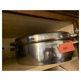 STAINLESS POT WITH LID AND ROASTER