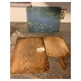 ASSORTED CUTTING BOARDS WOOD