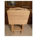 TV TRAYS W/ STAND