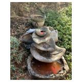 FOUNTAIN WORKS SOLID CONCRETE 2 PIECES 36X32X34