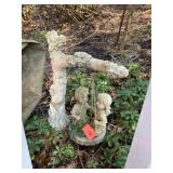 GIRL AND BOY SWINGING OUTDOOR