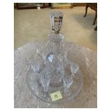 HOSTING SET CRYSTAL DECANTER 6 CUPS