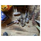 5 PIPE WRENCHES, STAPLER