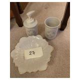 LENOX BATHROOM SET SOAP DISH