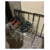 NO SLIP FOR SHOES, SZ. 11 SHOES, 2 TIER RACK