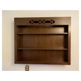 WALL HANGING SHELF WOOD 2 TIER MUST BRING TOOLS