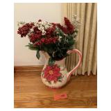 DECORATIVE JUG LA DOLCE VITA WITH FLOWERS