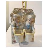 WALL PLAQUE BISQUE HAND PAINTED CHASE OCCUPIED