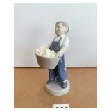 ROYAL COPENHAGEN 6" H 4532 - BOY W/ BASKET