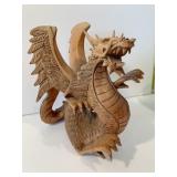 CARVED DRAGON 6" H X 5" FINE DETAILING