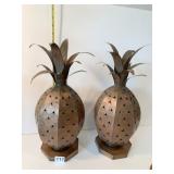 COPPER PIERCED 14" LANTERNS LOOK LIKE NEVER USED