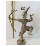 THAI ARCHERY STATUE HANDCRAFTED DETAILED SILVER