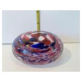 RED/WHITE/BLUE ANTIQUE PAPER WEIGHT