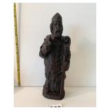 IRISH TURF ST. PATRICK CARVED STATUE 8" H