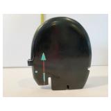 STONE BLACK BEAR W/ TURQUOISE INLAY EYE AND ARROW