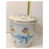 DRESSER BOX HAND PAINTED - SOME GOLD FADING ON