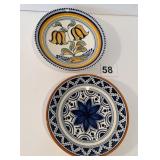 HOLLAND 4.75" D PLATES SIGNED BACK