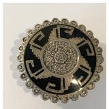 TRINKET BOX MARKED 925- 1.75" D - TG271 MEXICO