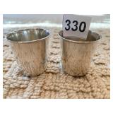 WEBSTER STERLING 1.08 OZ. #8580 SHOT GLASSES