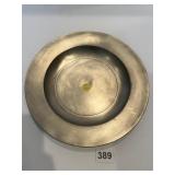 18TH CENTURY ANTIQUE PEWTER ENGLAND CHARGER 10"