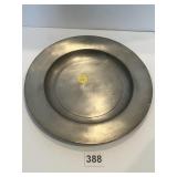 18TH CENTURY ANTIQUE PEWTER ENGLAND CHARGER 10"