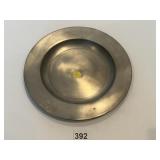 18TH CENTURY ANTIQUE PEWTER ENGLAND CHARGER 10"