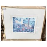 BERMUDA COTTAGE 707/1500 17.5" H X 20.25" W LITHO