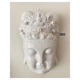 FACETS PORCELAIN WALL PLAQUE 10" X 6.5"