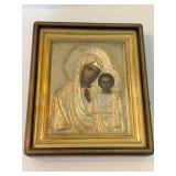 ANTIQUE ORTHODOX RUSSIAN ICON KAZANANSKAYA MOTHER